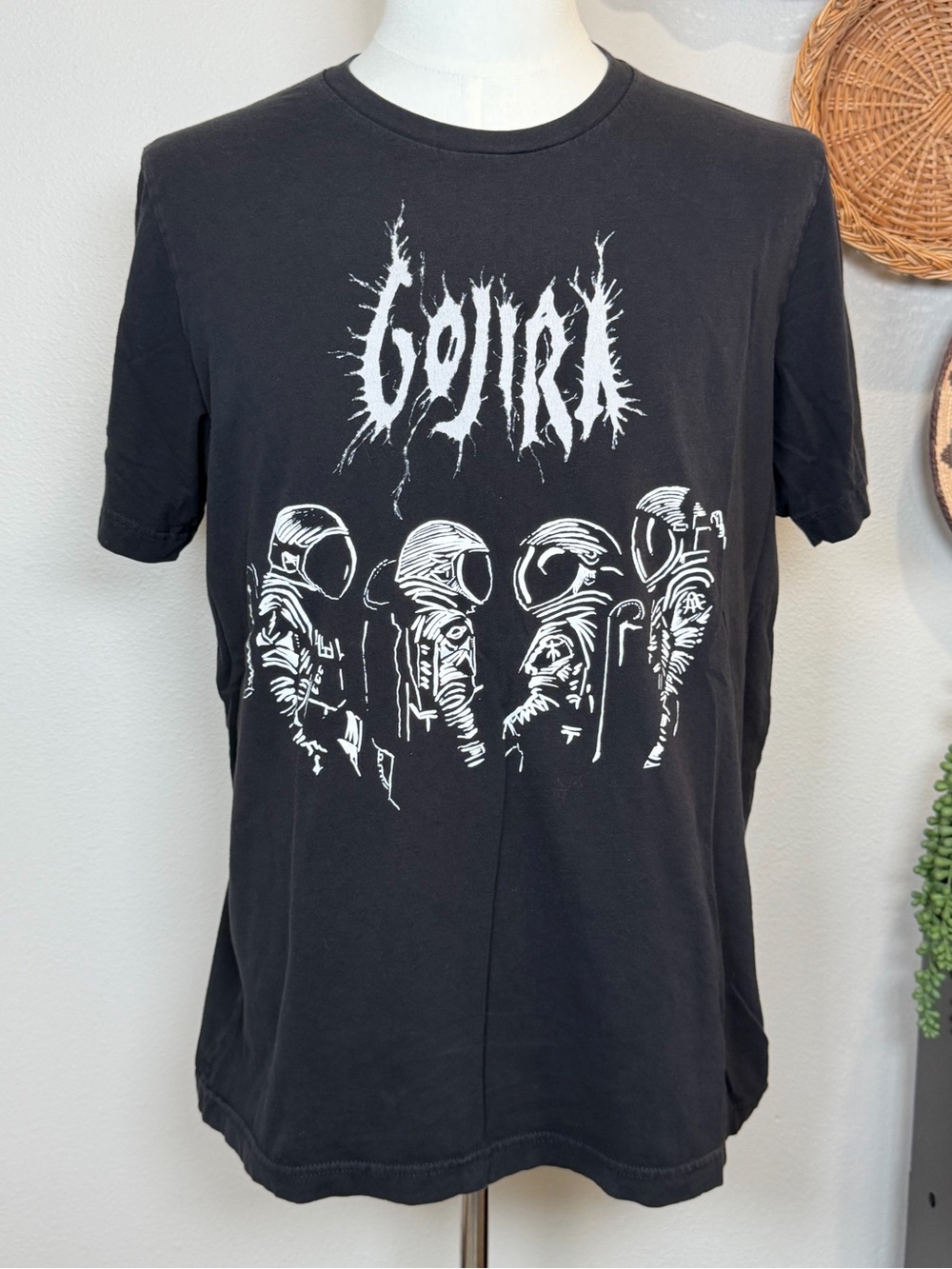 Official GOJIRA Astronauts Double Sided 2023 Concert Tour T-Shirt Black White XL